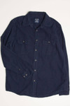 Navy Faded Glory Flannel Shirt 4272