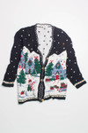 Black Ugly Christmas Cardigan 58551