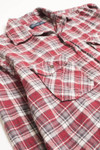 Red Faded Glory Flannel Shirt 4236