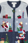 Blue Ugly Christmas Cardigan 57794