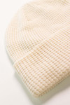 Beige Waffle Knit Beanie