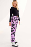 Purple Cow Print Wide Leg Jeans