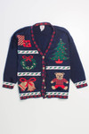 Blue Ugly Christmas Cardigan 58622