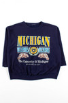 Vintage Cutoff Sleeve Michigan Wolverines Sweatshirt