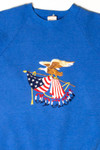 Vintage  Embroidered Old Glory Sweatshirt