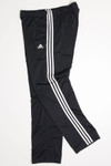 Black 3 Striped Adidas Track Pants (sz. L)