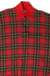 Vintage Polo Sport Red Plaid Sweatshirt (1990s)