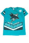 Vintage Destroyed San Jose Sharks T-Shirt (1990s)
