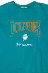 Vintage Embroidered Miami Dolphins Sweatshirt (1990s)