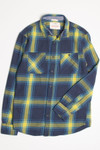 Dark Blue Urban Pipeline Flannel Shirt 4390