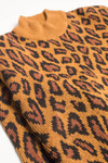 Vintage 80s Leopard Print Sweater 3491