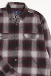 Black & Burgundy Flannel Shirt 4373