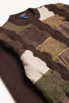 Checkered Wool 80s Sweater 3688