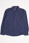 Navy Eddie Bauer Flannel Shirt 4393