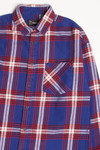 Royal Original Use Frayed Edges Flannel Shirt 4375