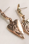 Gold Moon Planchette Earrings