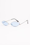 Slanted Oval Colored Sunglasses