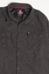 Charcoal Quicksilver Flannel Shirt 4385