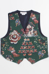 Vintage Button Up Christmas Vest