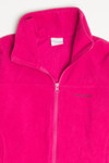 Fuchsia Columbia Fleece Zip Up Jacket