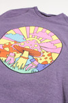 Purple Psychedelic Mushroom Sweatshirt