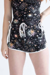 Celestial Tarot Card Dolphin Shorts