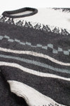 Vintage 80s Diagonal Pattern Sweater