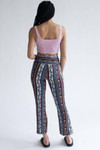 Multicolored Stone Paisley Print Bell Bottoms