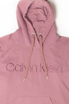 Mauve Calvin Klein Embroidered Hoodie
