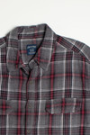 Vintage Faded Glory Grey and Red Flannel Shirt