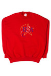 Vintage Embroidered USA Star Sweatshirt (1990s)