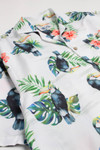 White Toucan Print Hawaiian Shirt