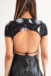 Celestial Backless Crop Tee