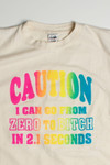 Vintage 'Caution' T-Shirt