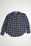 Vintage Open Trails Blue Flannel Shirt