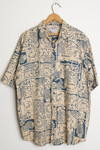 Sea Shell Print Hawaiian Shirt