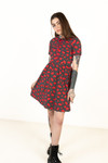 Polka Dot Lips Rockabilly Dress