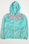 Teal Hooded North Face Lightweight Jacket