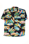 Vintage Surfboard Station Wagons Hawaiian Shirt