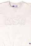 Vintage KSU Embossed Striped Sweatshirt (1990s)