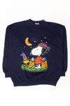 Vintage Snoopy & Woodstock Trick Or Treat Sweatshirt (1990s) 1