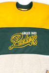 Vintage Color Block Green Bay Packers Sweatshirt (1990s)