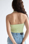 Lime Washed Seamless Halter Top