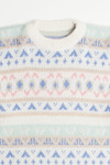 Pastel Patterned 80s Sweater