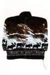 Vintage Fleece Moose Lightweight Jacket