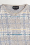 Pastel Plaid 80s Sweater