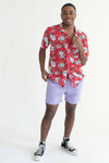 Retro Red Hibiscus Hawaiian Shirt