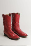 Red Women's 6 B Justin Cowboy Boot