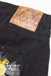 Tiger Embroidered Evisu Genes Godhead Patch Denim Shorts (sz. 38)