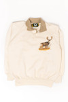 Vintage Deer Polo Sweatshirt (1990s)